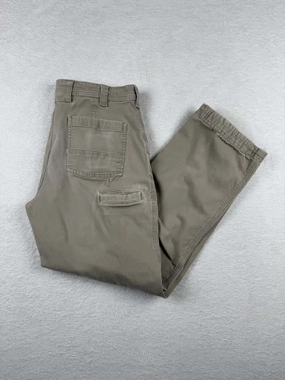 Duluth Trading Co. Flex Fire Hose Standard Fit Work Pants Tan 36x32